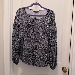 ELOQUII rayon print blouse. Size 18.